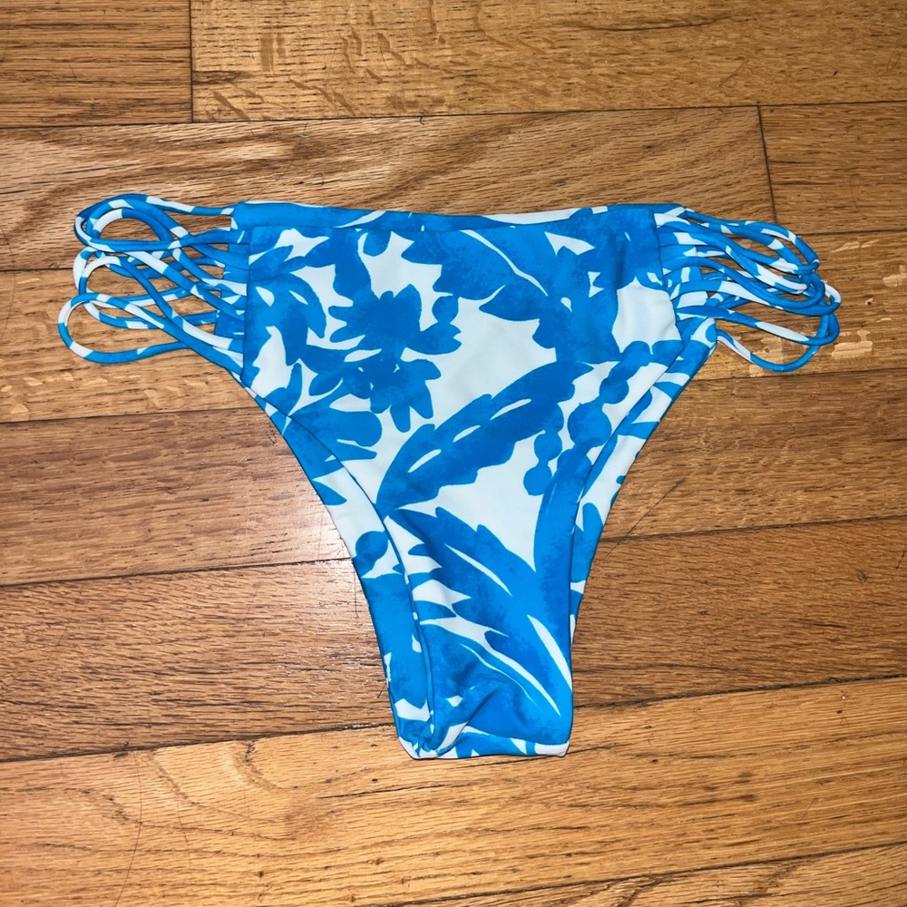 Mikoh Tropical Strappy Cheeky Bikini Bottom